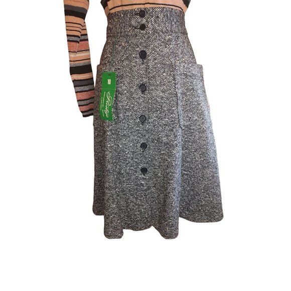 1970's Marbled Button Front Prestige Skirt - Picture 15 of 16